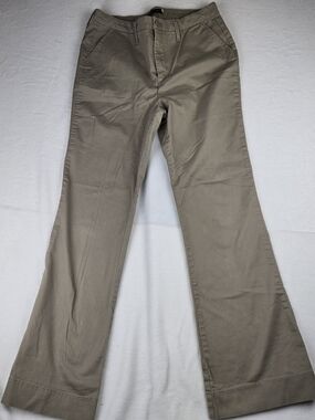 NYDJ Womens Chino Pants Size 12 Legging Lift Tuck Technology Made in USA Beige